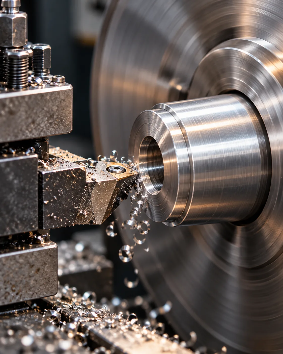 Máquina industrial na oficina Harlo