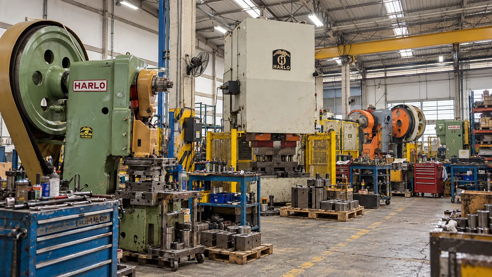 Estrutura industrial da Harlo